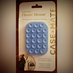 Case-Mate Light Blue Phone Mount with Adhesive Backing